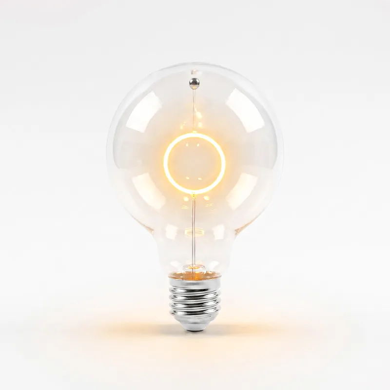 decor filament circle lit