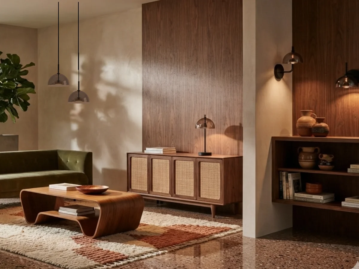 twins series in mid century home style