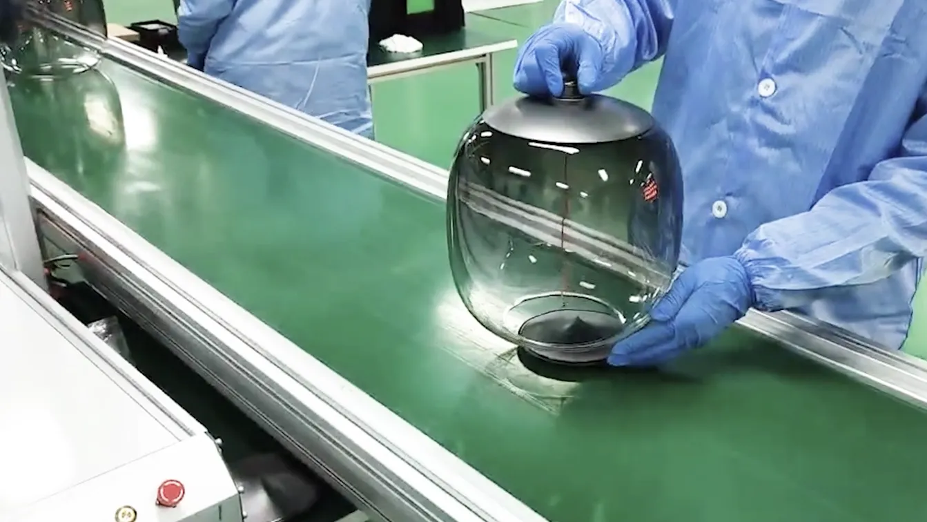 product checking in lighting manufacturing