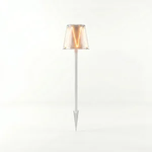 cake cup pole lamp s size white lit