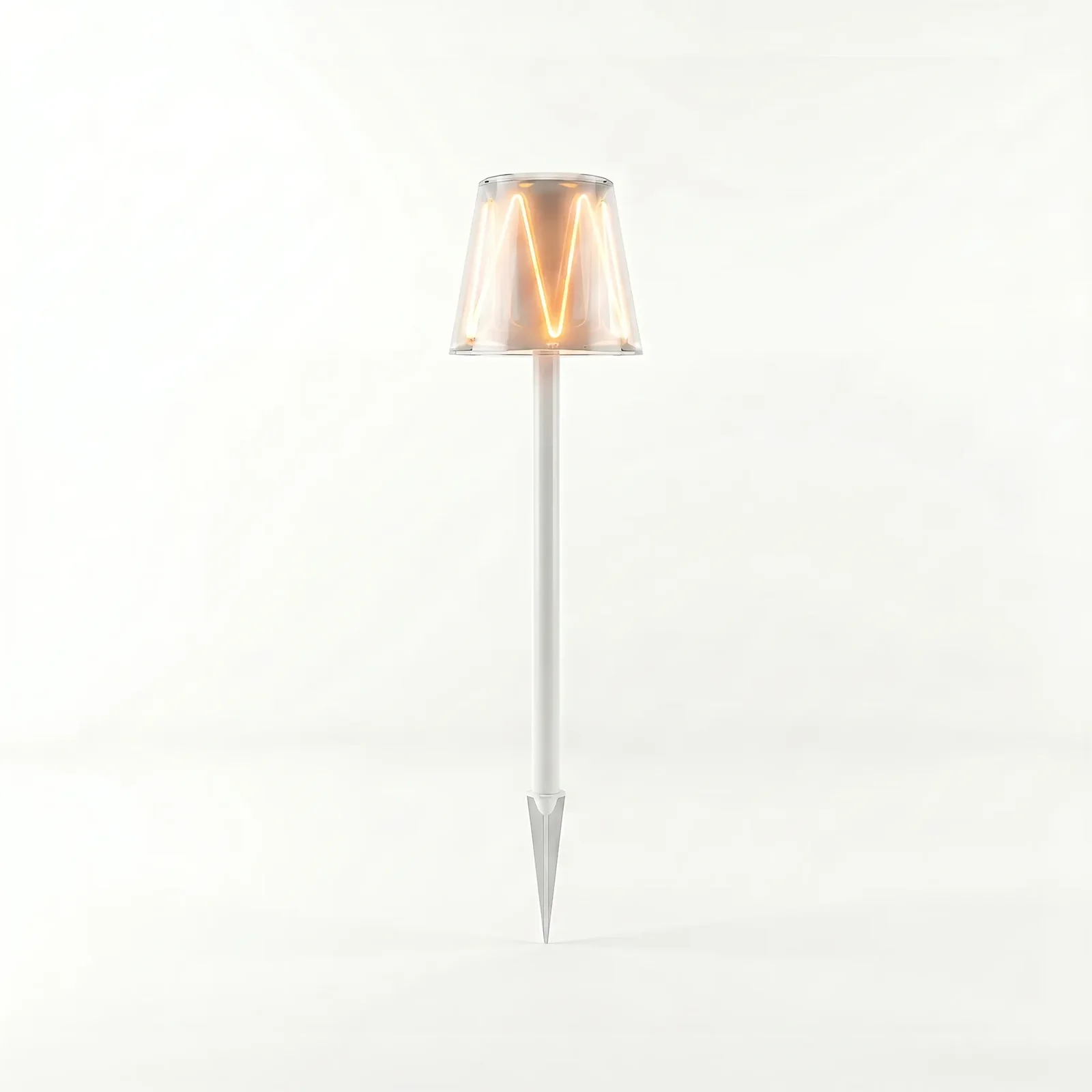 cake cup pole lamp s size white lit