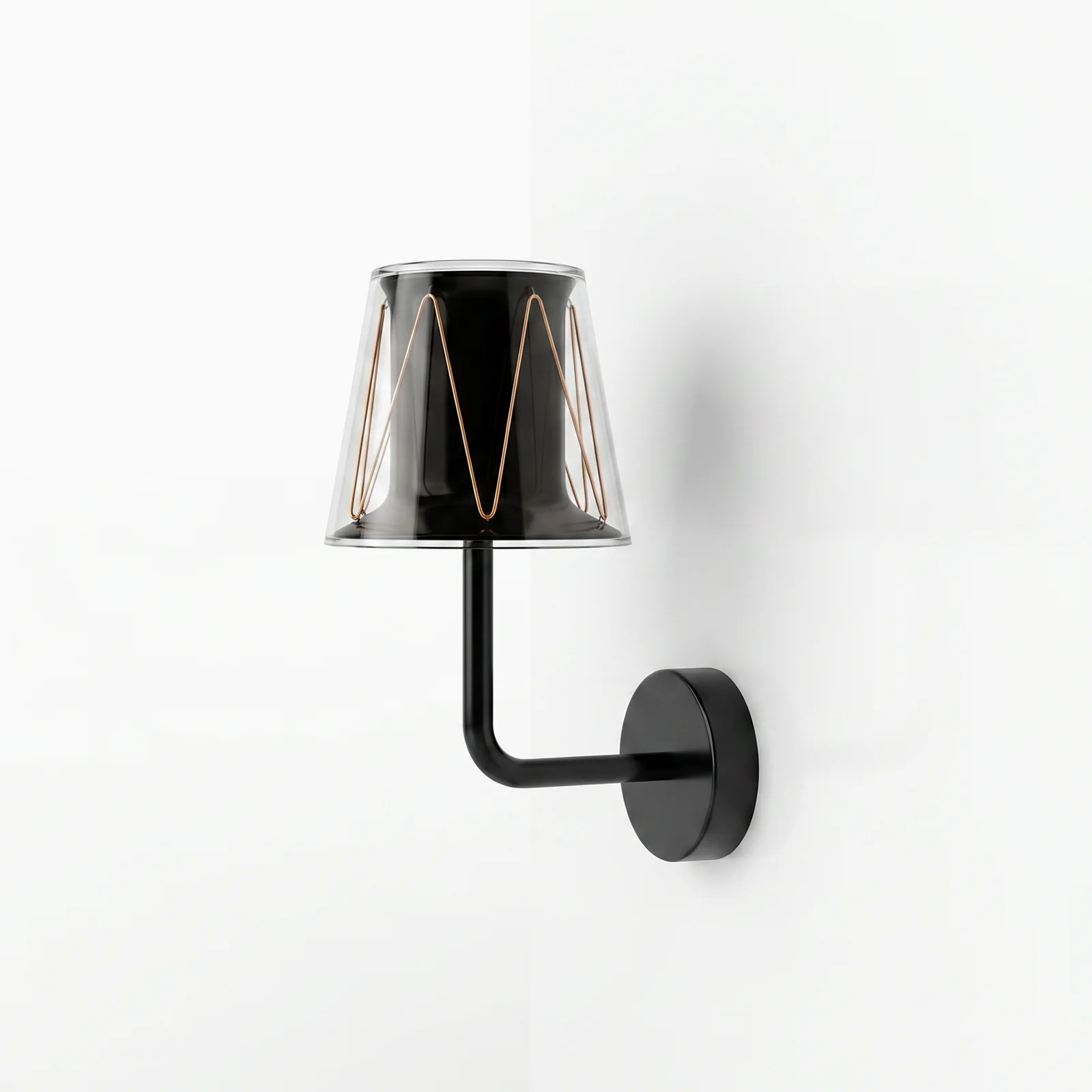 cake cup wall light black unlit