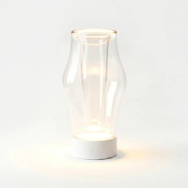 vase portable table lamps companion white
