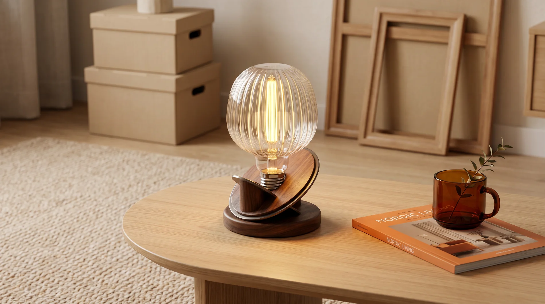 decorative minimalist magnetic bulb light up spaces