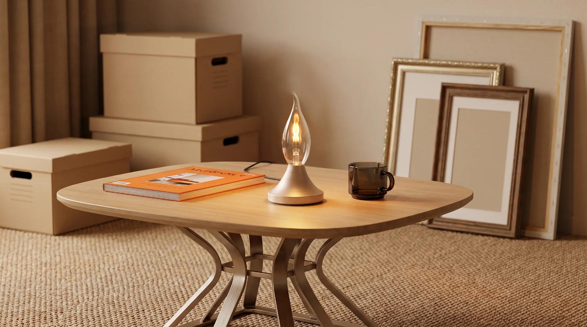 flickering fire effect led flame bulb modern living