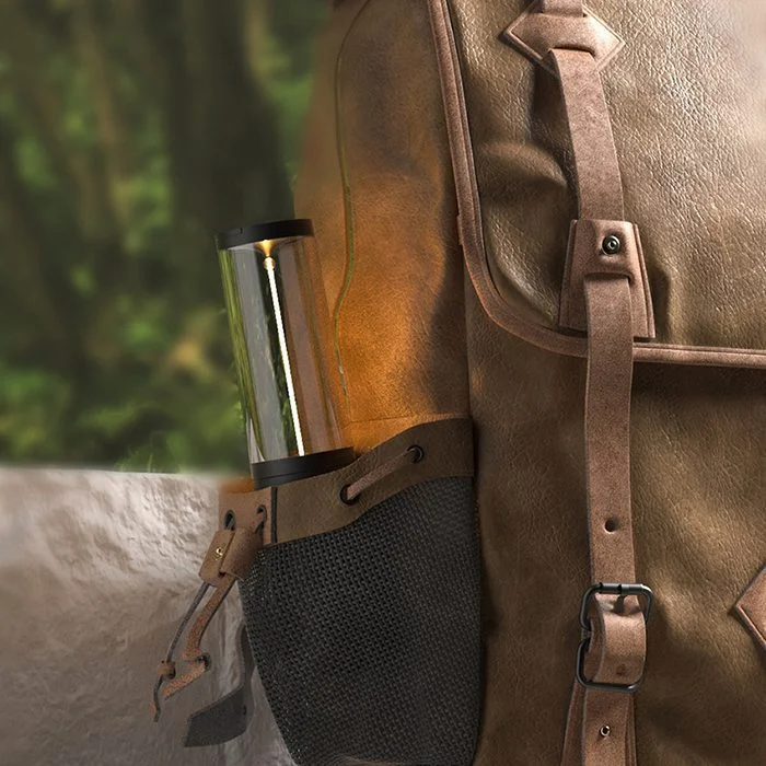 highlight portable lamp in backpack