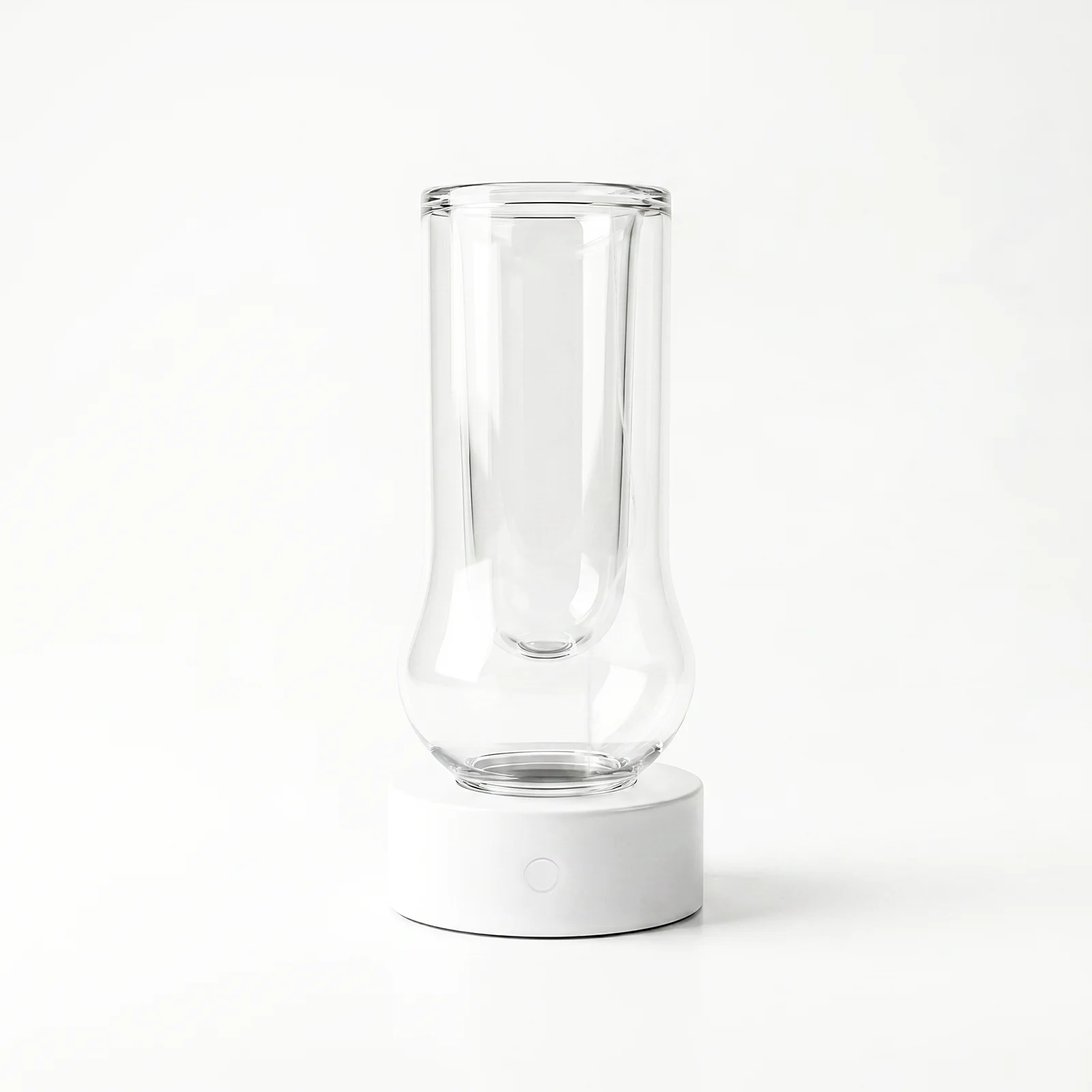 infinite white table lamp unlit