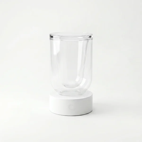inter white portable lamp unlit