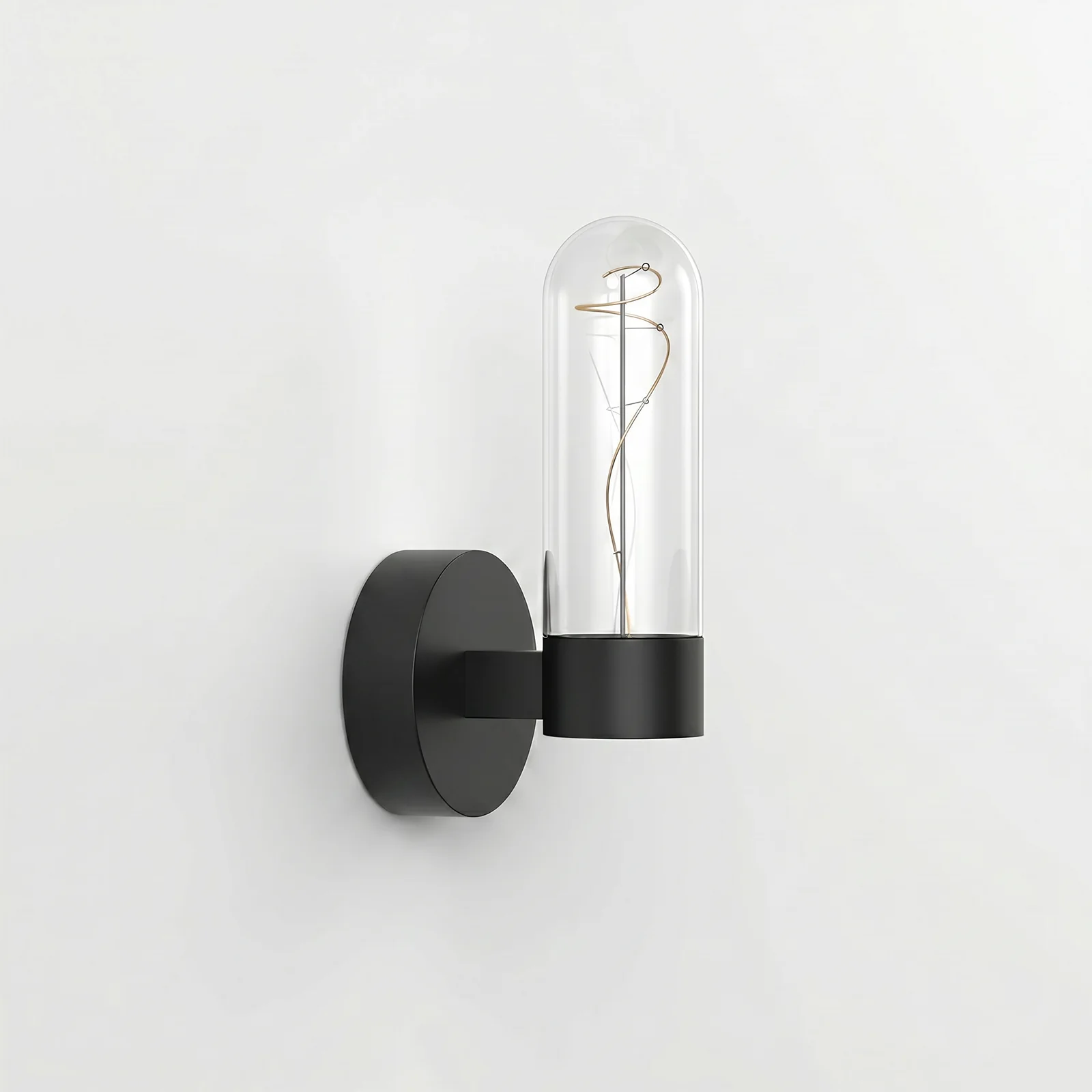 rain muse wall light black unlit