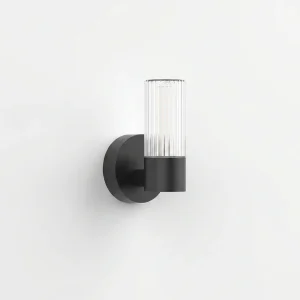 rain vertical stripes wall light black unlit