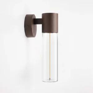 rain series wall light rust red unlit l side