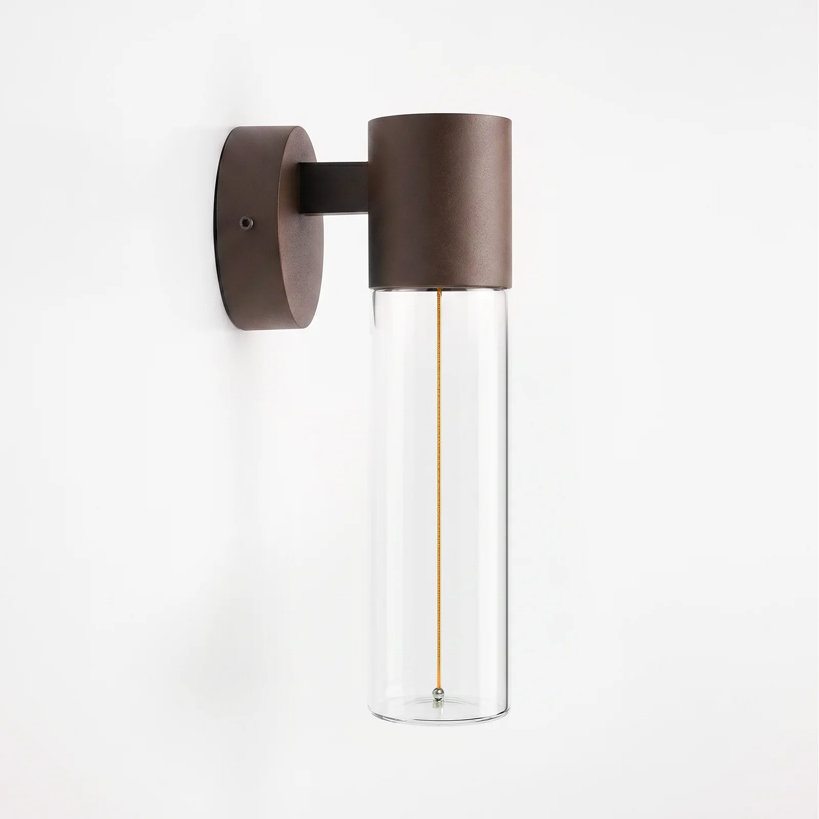 rain series wall light rust red unlit l side