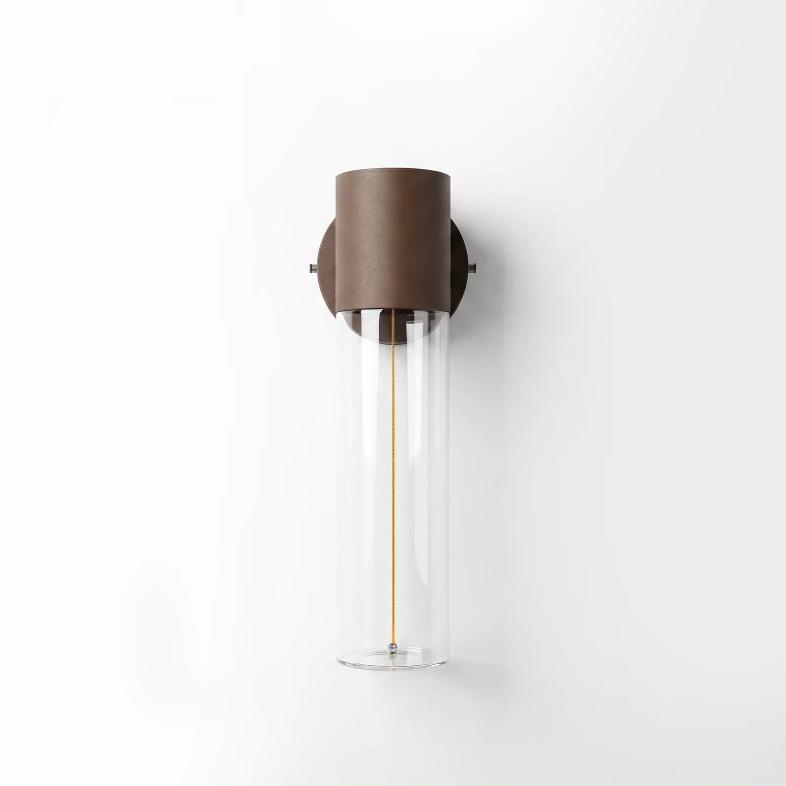 rain series wall light rust red unlit