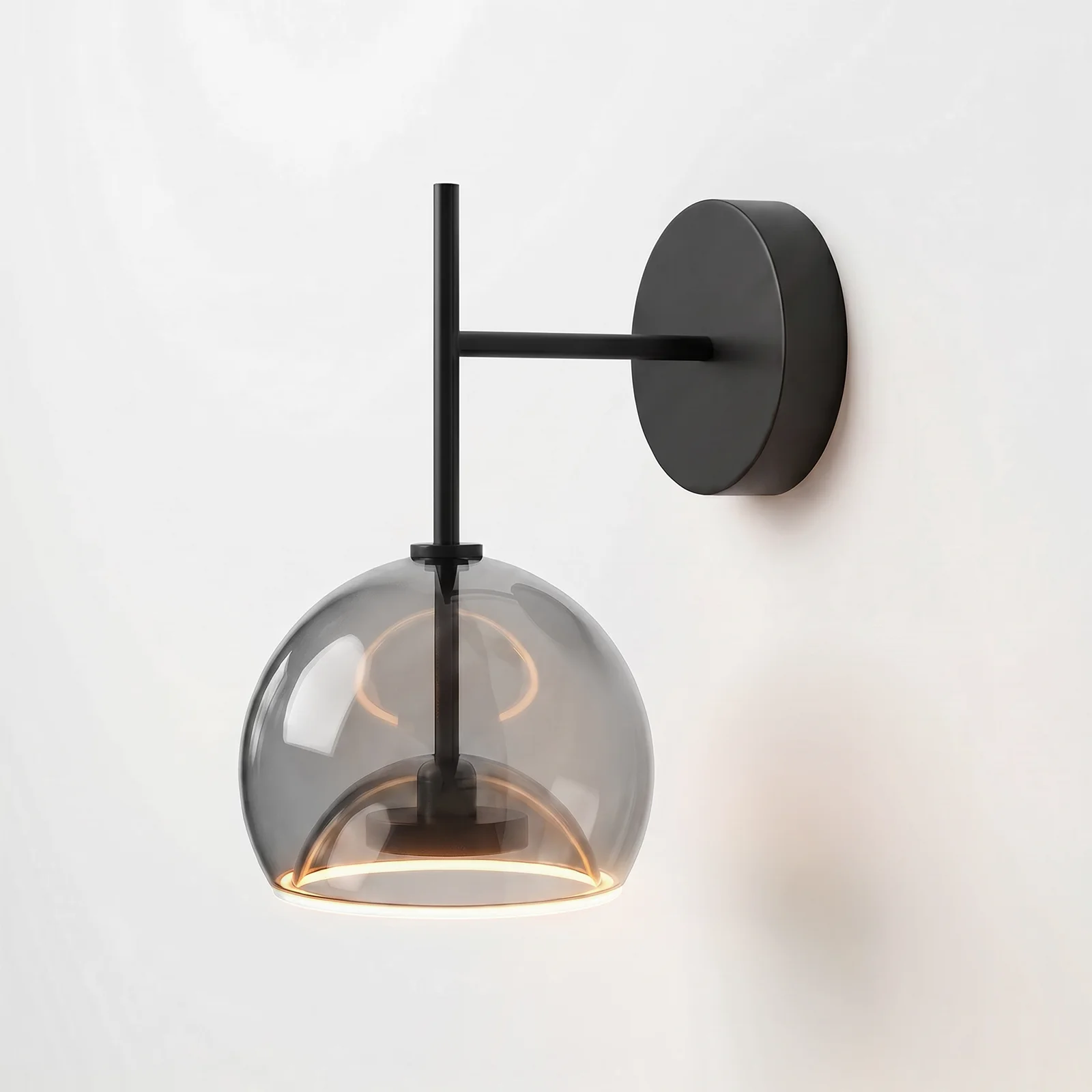 repetition wall ight downard smoky filament light