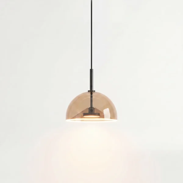 stella pendant light amber fully light