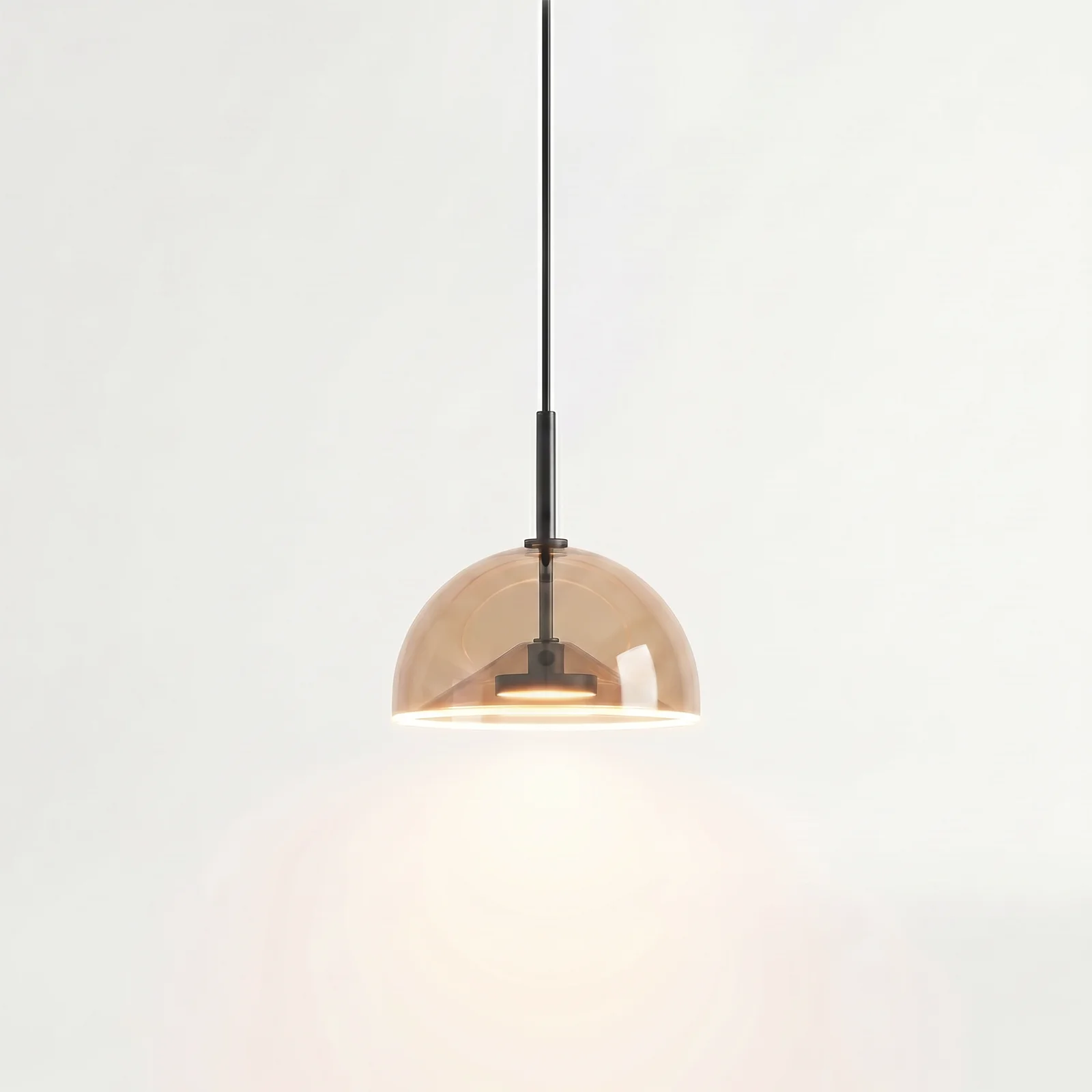 stella pendant light amber fully light