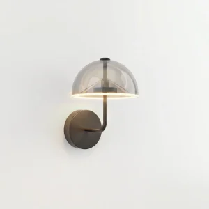 stella wall light upside smoky filament light