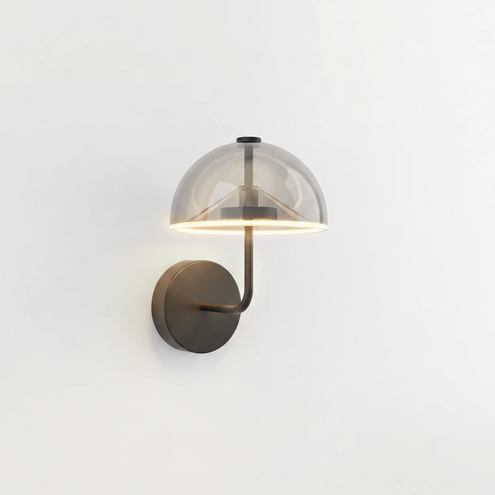 stella wall light upside smoky filament light