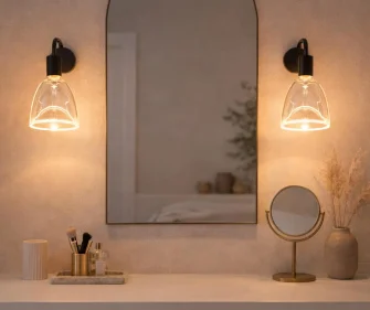 twins bulbs before mirrors