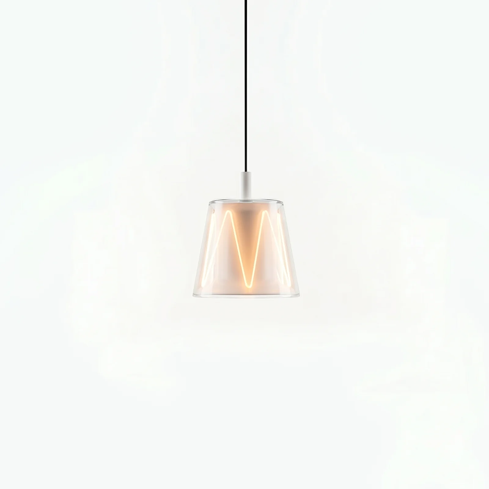 cake cup pendant light white lit