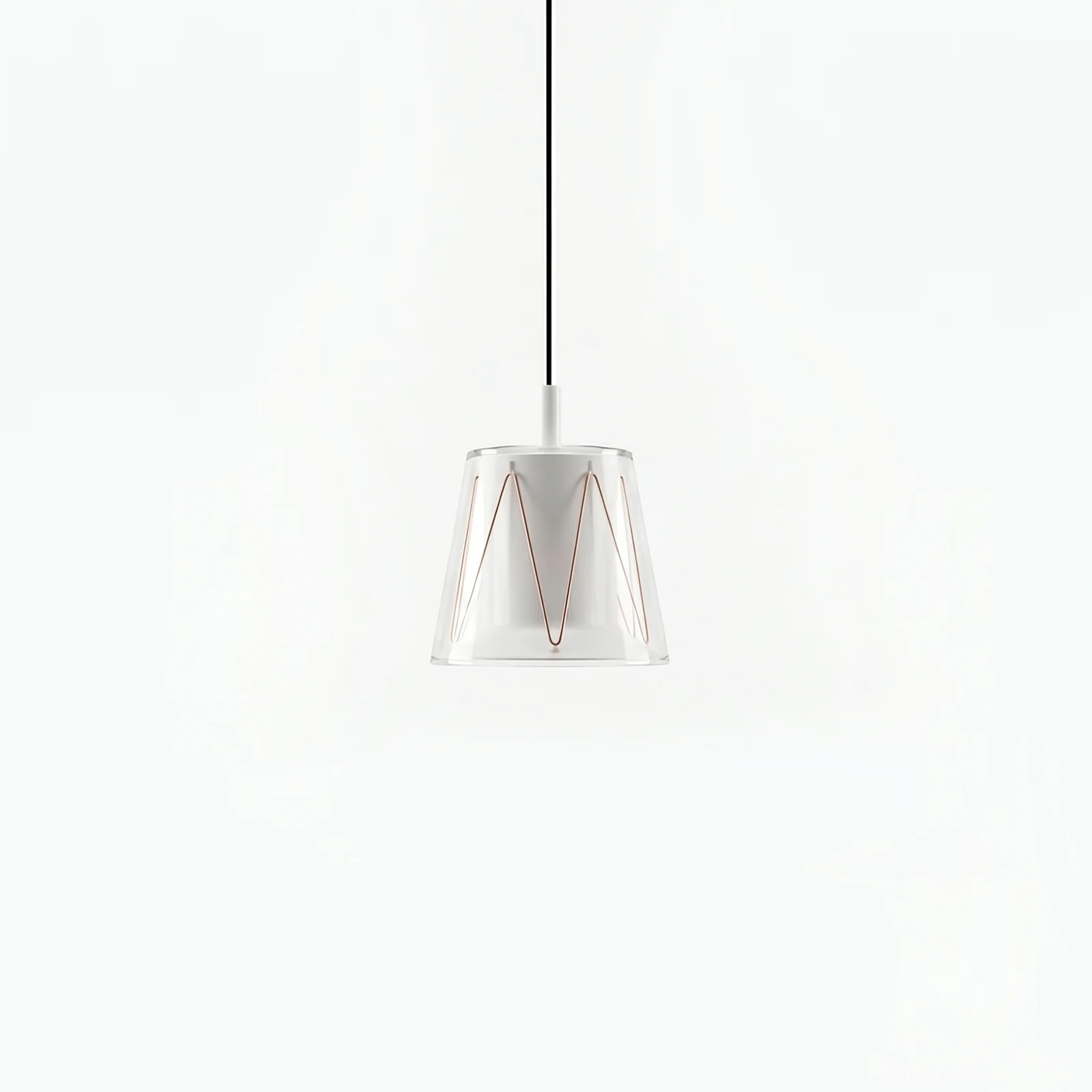 cake cup pendant light white unlit