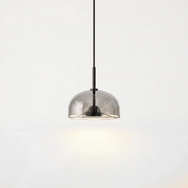 solar corona pendant lighting smoky filament light