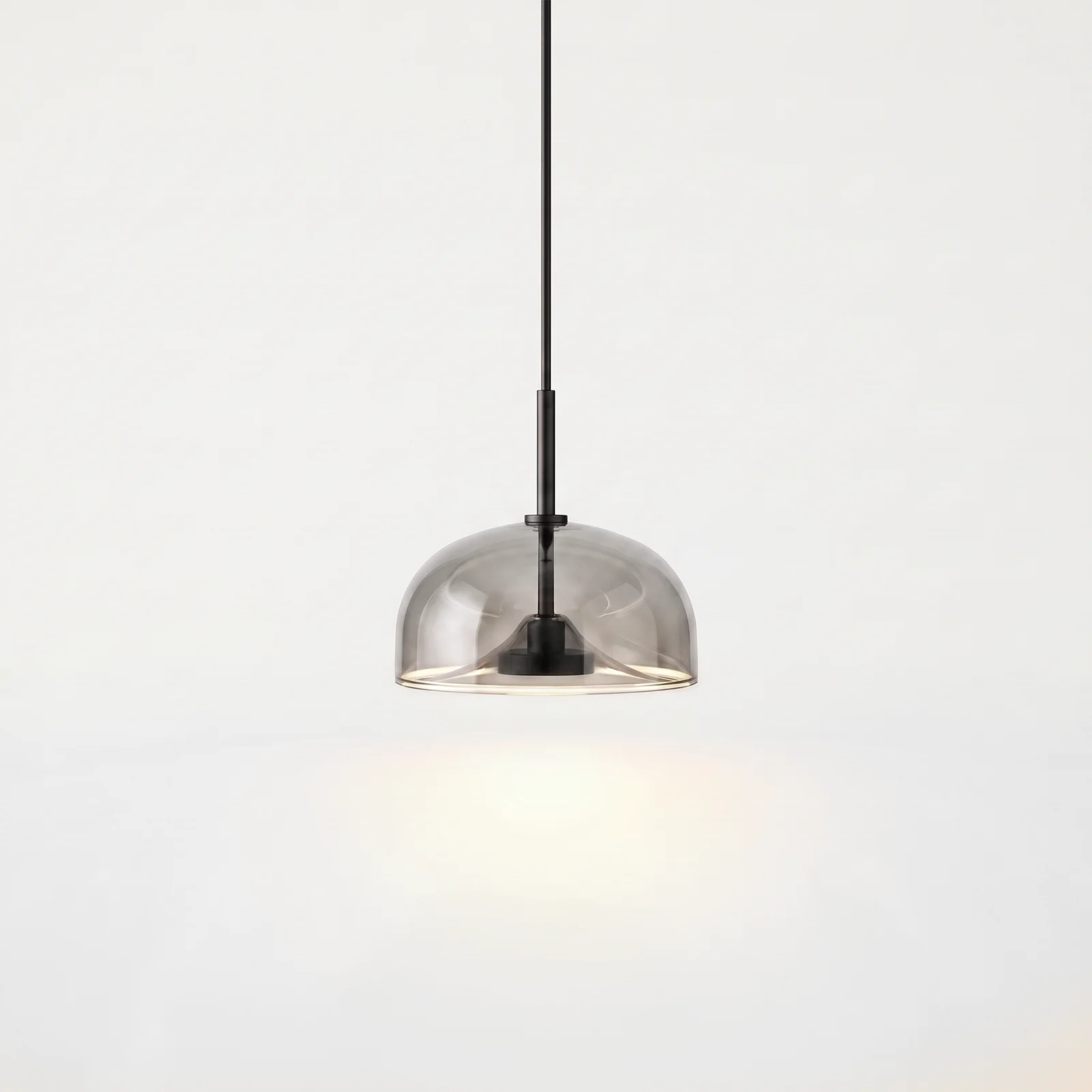 solar corona pendant lighting smoky filament light