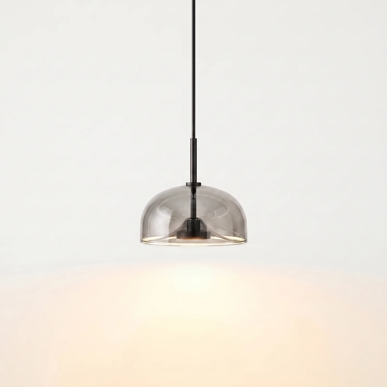 solar corona pendant lighting smoky fully light