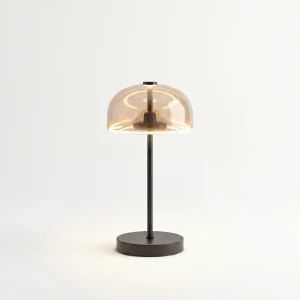 solar corona table lamp amber filament light