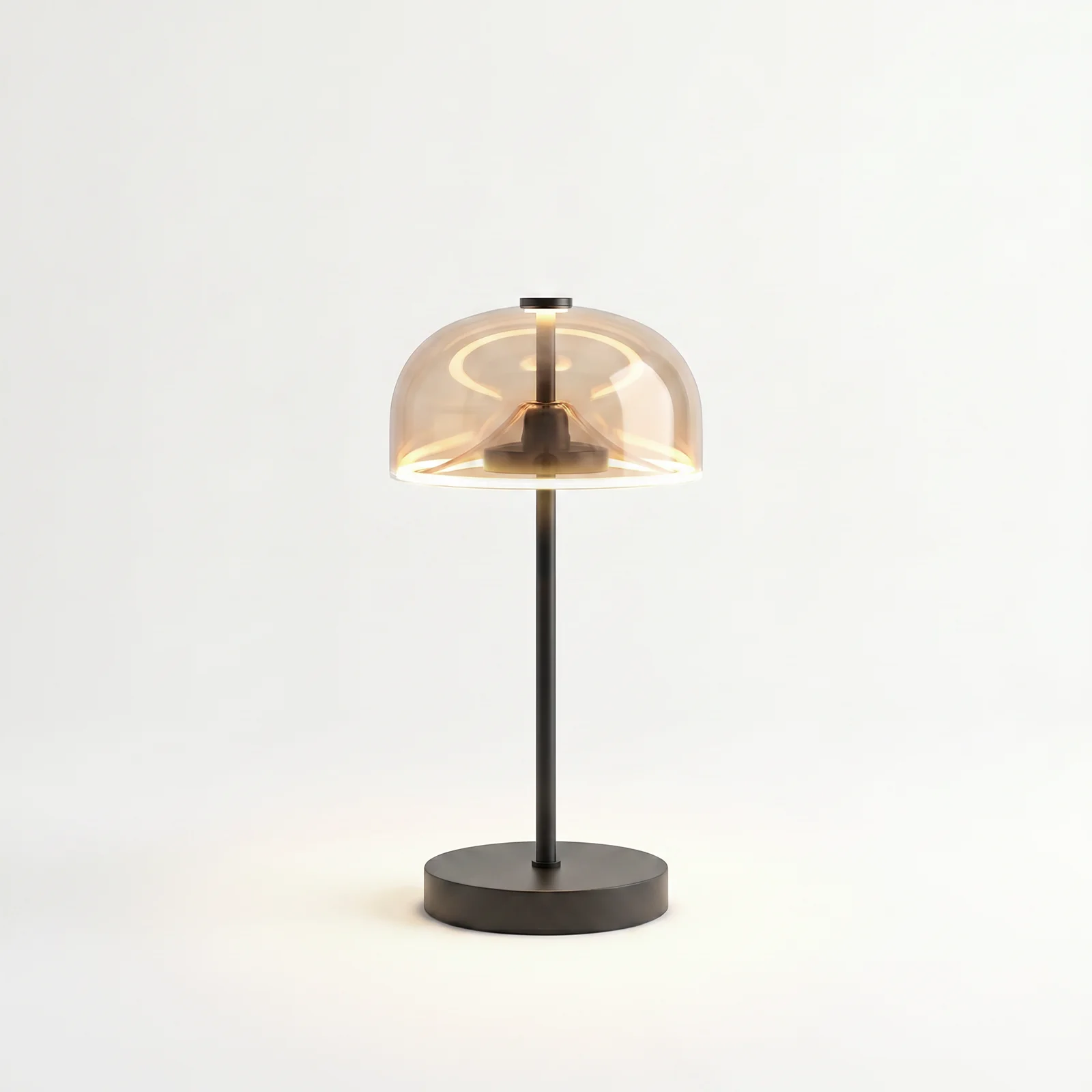 solar corona table lamp amber filament light