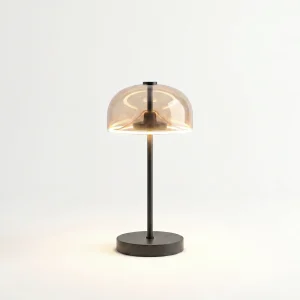 solar corona table lamp amber fully light