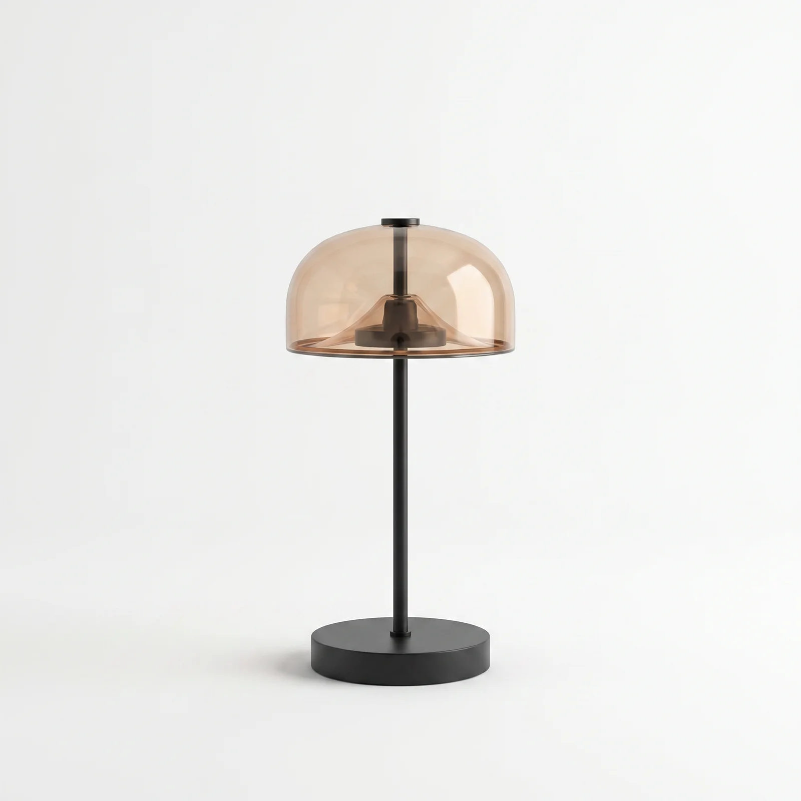 solar corona table lamp amber
