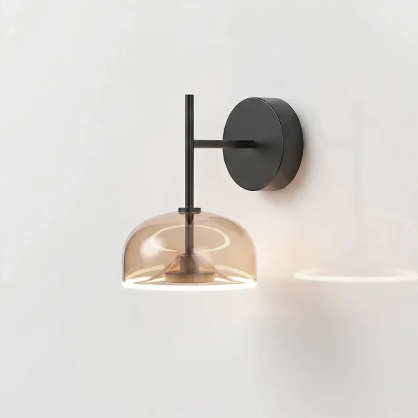 solar corona wall ight downside filament amber